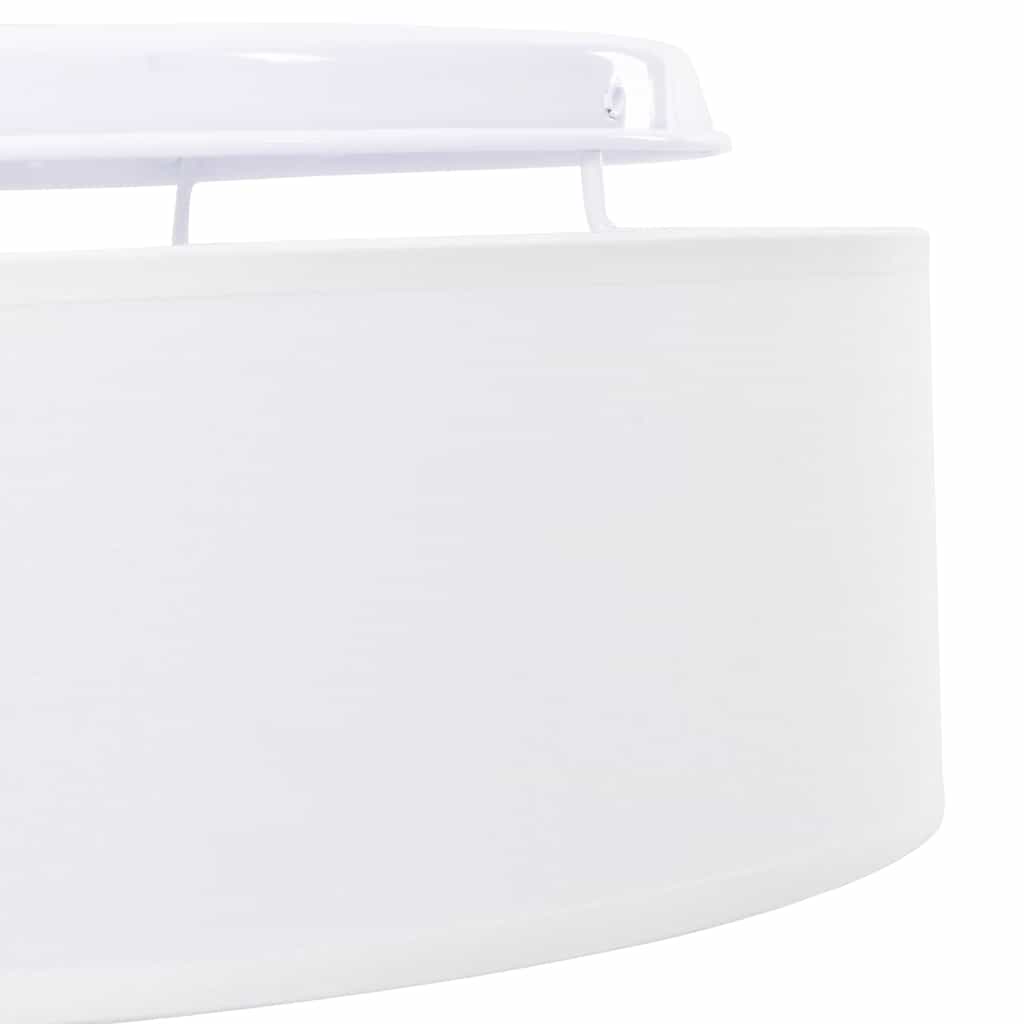 Ceiling Lamp with Spotlights White 38 x 38 x 13.5 cm Fabric
