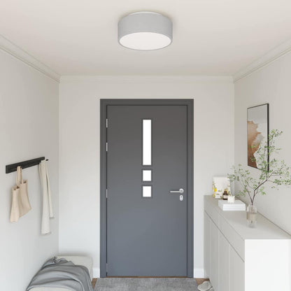 Ceiling Lamp with Spotlights Grey 38 x 38 x 13.5 cm Fabric