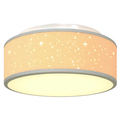 Ceiling Lamp with Spotlights Grey 30 x 30 x 13.5 cm Fabric