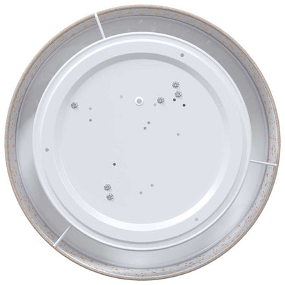 Ceiling Lamp with Spotlights Taupe 38 x 38 x 13.5 cm Fabric