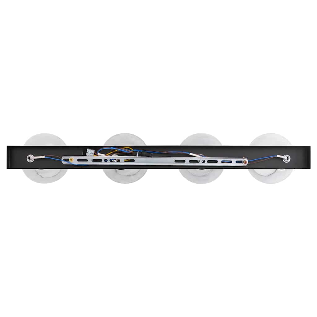 Ceiling Spotlight Black 73.5 x 13 x 26 cm Glass and Metal