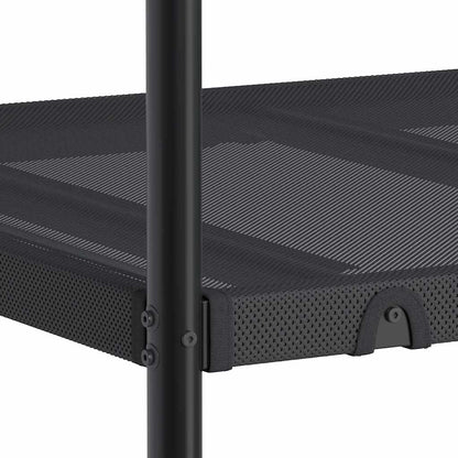 Bunk Bed without Mattress Black 75x190 cm Small Single Steel