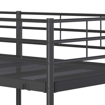 Bunk Bed without Mattress Black 80x200 cm Steel