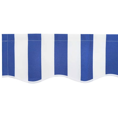 Awning Replacement Fabric Blue and White 3 x 2 m Polyester
