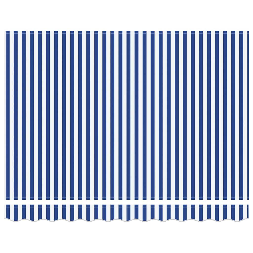 Awning Replacement Fabric Blue and White 3 x 2 m Polyester