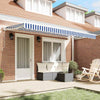 Awning Replacement Fabric Blue and white 400 x 200 cm Canvas