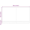 Awning Replacement Fabric Blue and white 400 x 200 cm Canvas