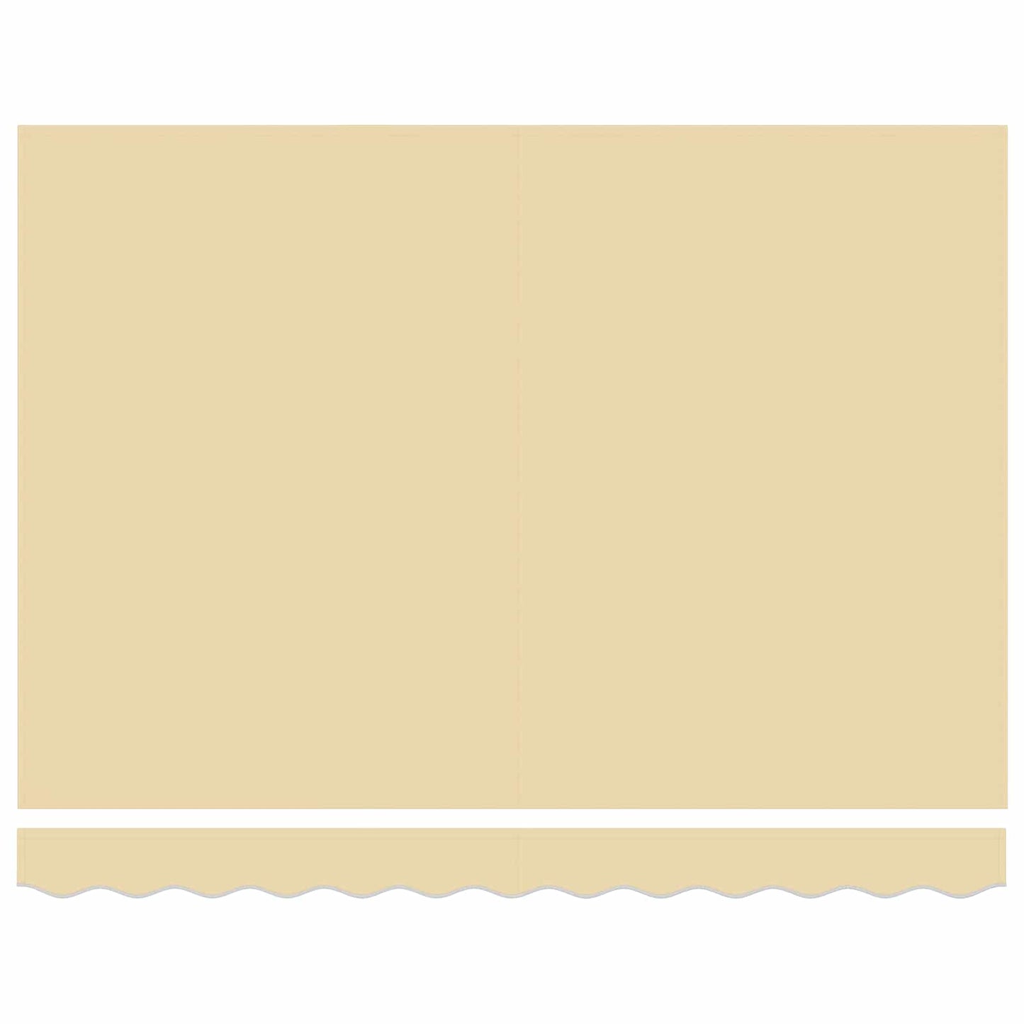 Awning Canopy Replacement for 2.5x2 m Cream Polyester
