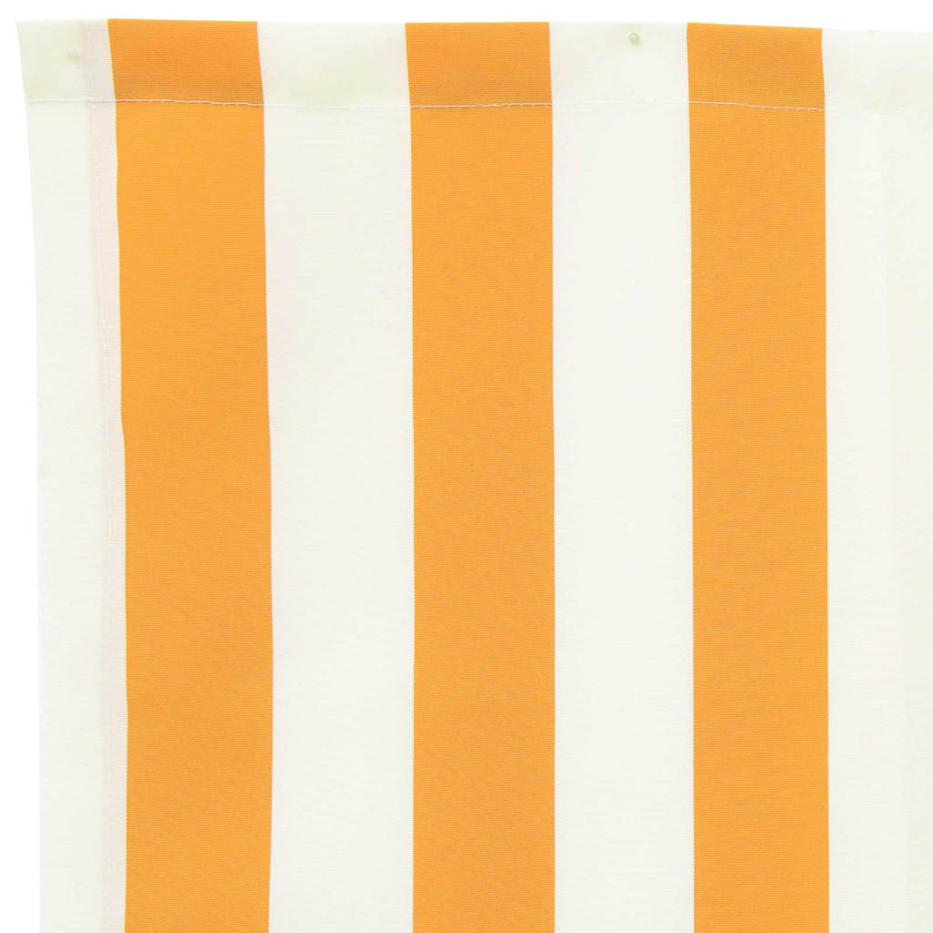 Awning Replacement Fabric Yellow and White 3.5 x 2 m Polyester