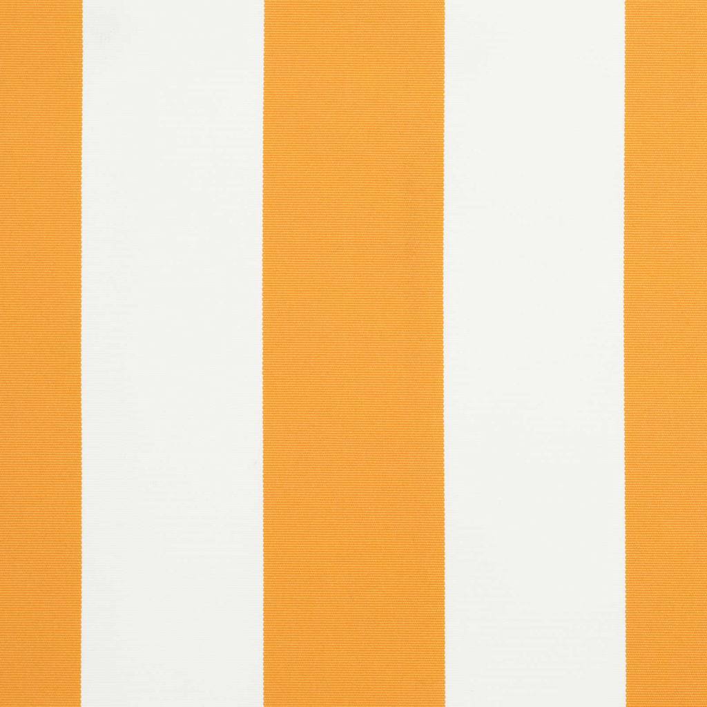 Awning Replacement Fabric Yellow and White 3.5 x 2 m Polyester