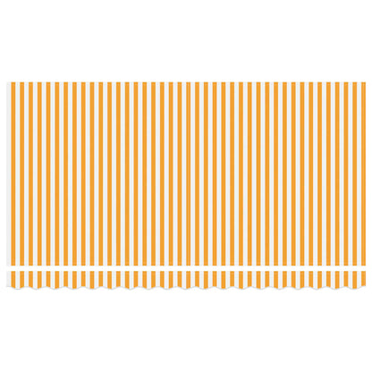 Awning Replacement Fabric Yellow and White 4 x 2 m Polyester