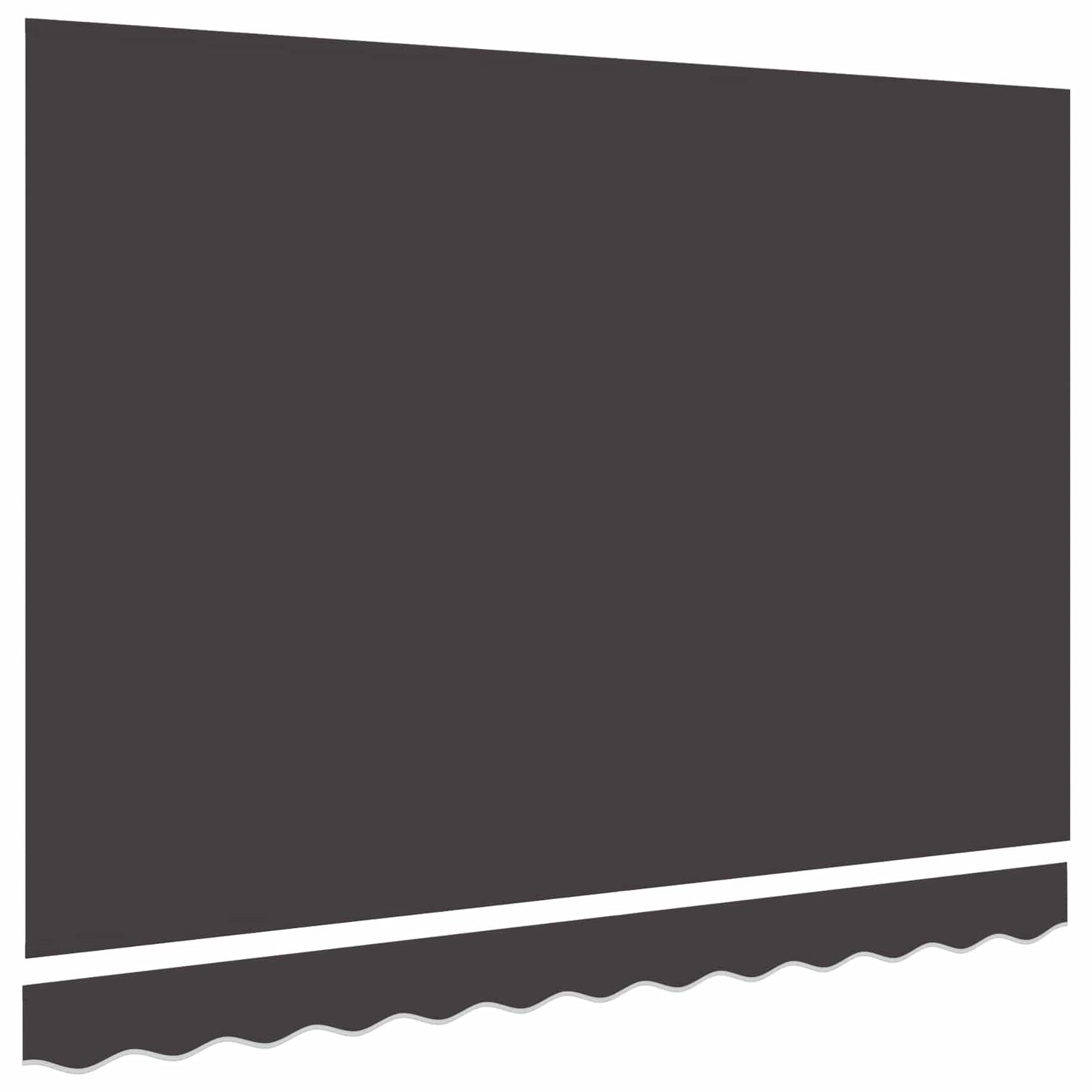 Awning Canopy Replacement for 2.5x2 m Anthracite Polyester