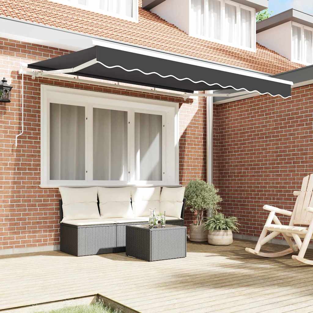 Awning Replacement Fabric Anthracite 3.5 x 2 m Polyester