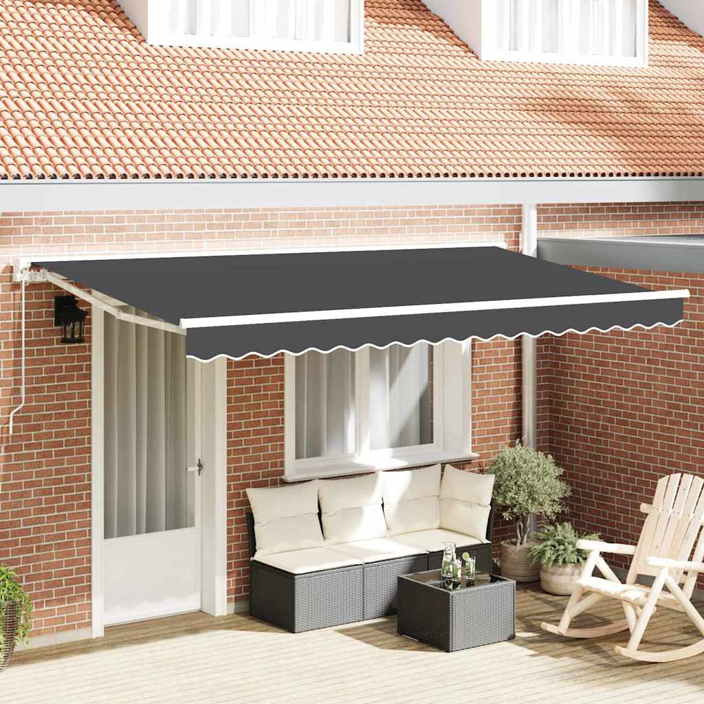 Awning Replacement Fabric Anthracite 4 x 2 m Polyester