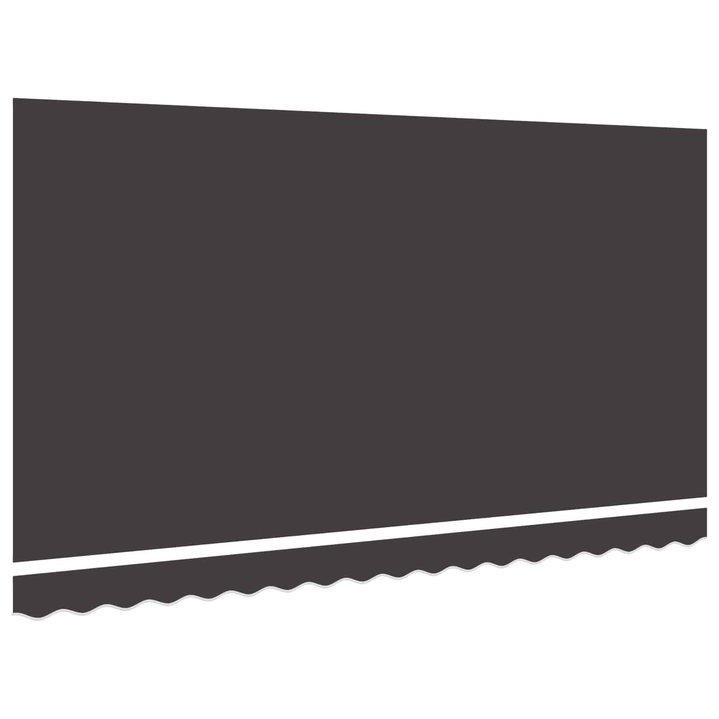 Awning Canopy Replacement for 4x2 m Anthracite Polyester
