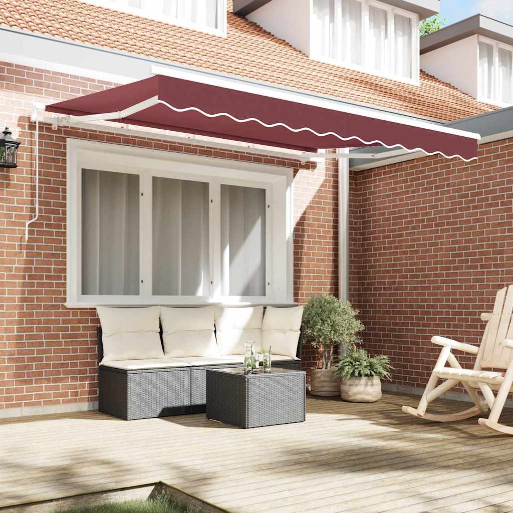 Awning Replacement Fabric Burgundy Red 3.5 x 2 m Polyester