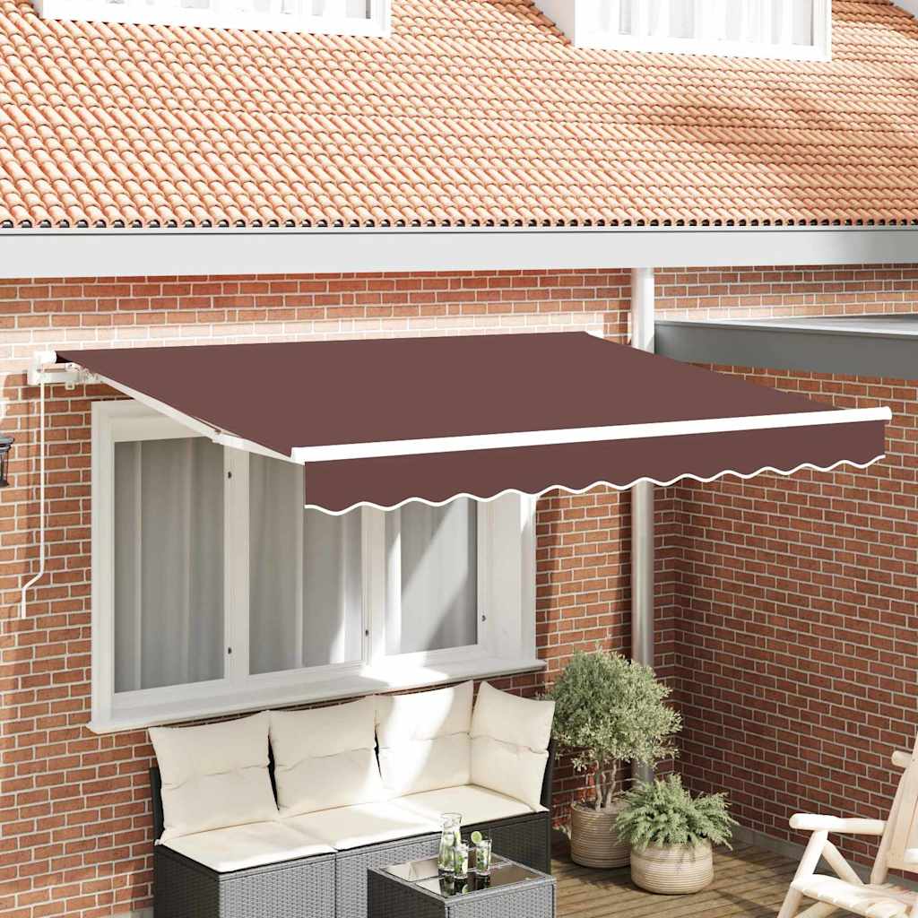 Awning Replacement Fabric Brown 3.5 x 2 m Polyester