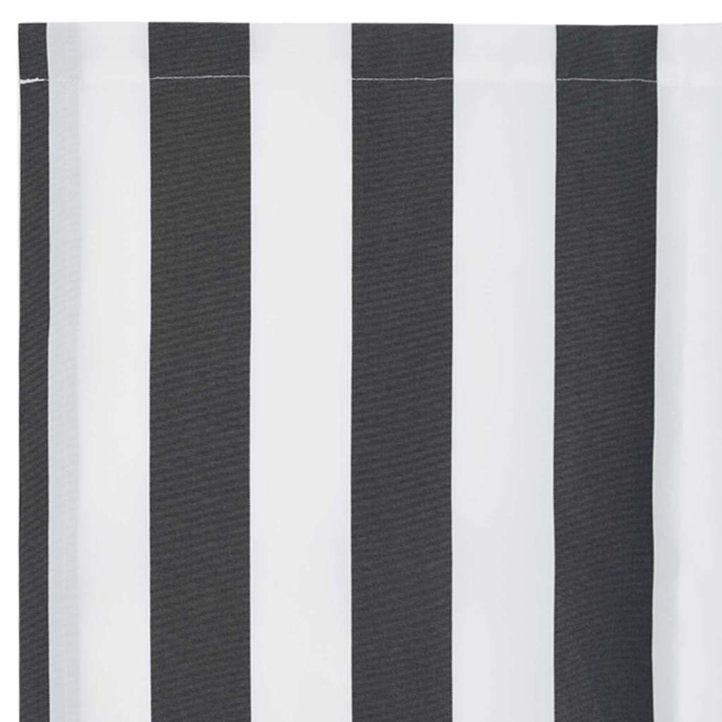 Awning Replacement Fabric Anthracite and White 2.5 x 2 m