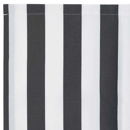 Awning Replacement Fabric Anthracite and White 3.5 x 2 m