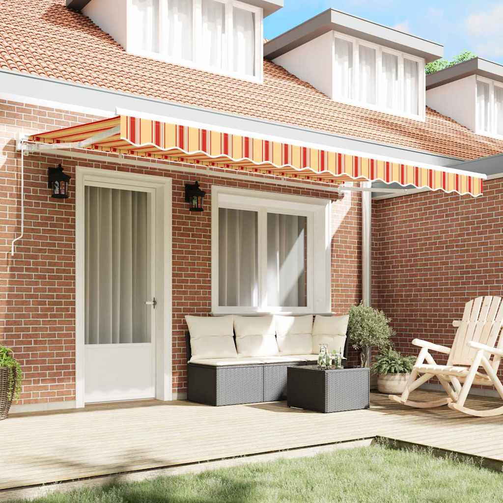 Awning Replacement Fabric Yellow and Orange 380 x 195 cm