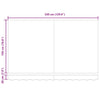 Awning Replacement Fabric Multicolour 350 x 200 cm Canvas