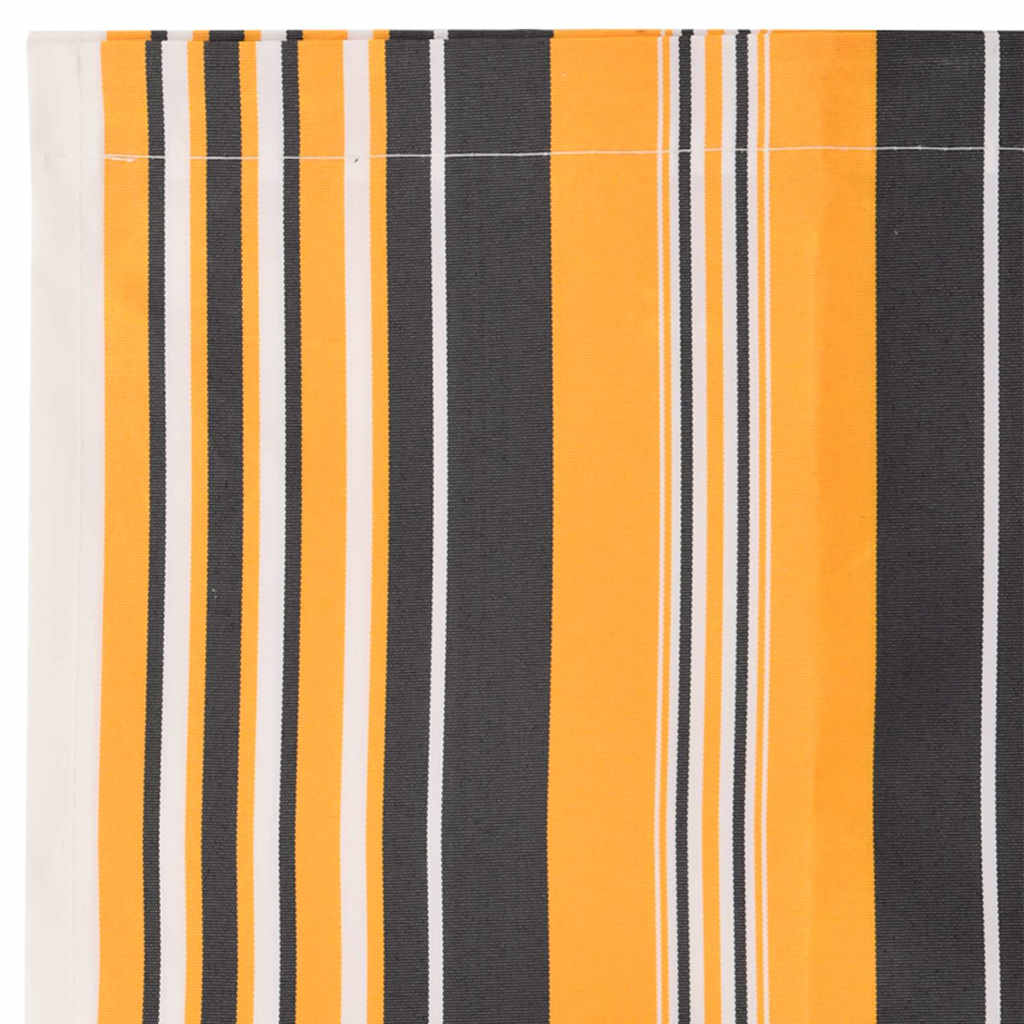 Awning Replacement Fabric Orange and Black 2.5 x 2 m Polyester