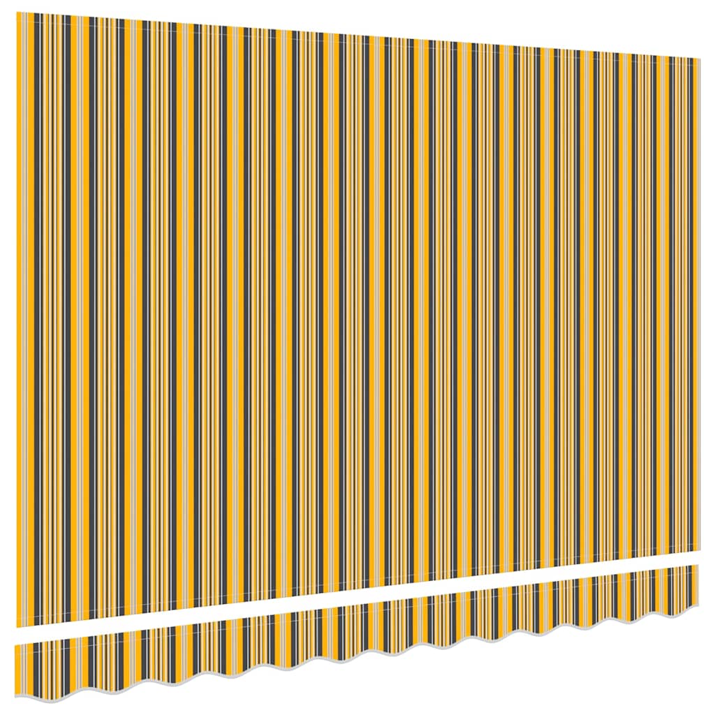 Awning Replacement Fabric Orange and Black 2.5 x 2 m Polyester