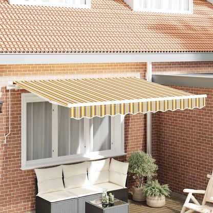 Awning Replacement Fabric Orange and Black 3.5 x 2 m Polyester