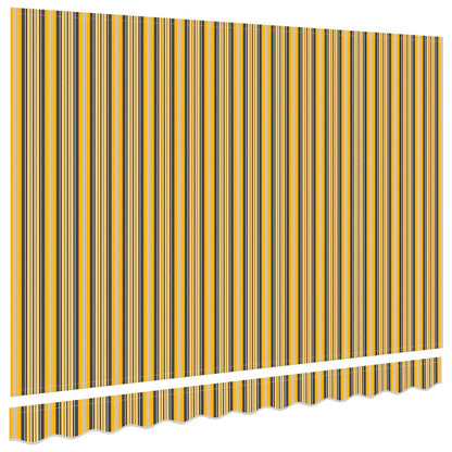 Awning Replacement Fabric Orange and Black 3.5 x 2 m Polyester