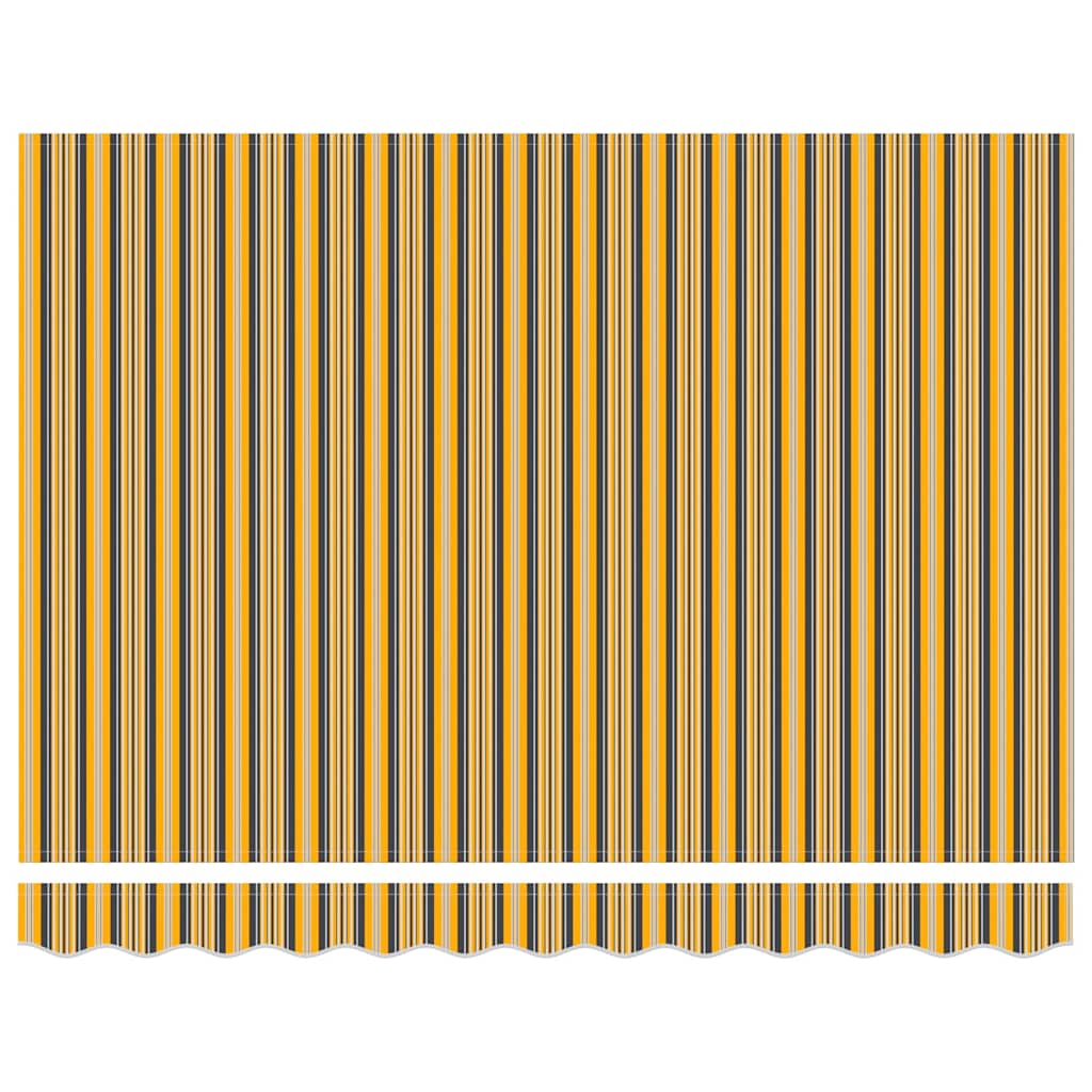 Awning Replacement Fabric Orange and Black 3.5 x 2 m Polyester