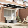 Awning Replacement Fabric Black 350 x 250 cm Canvas