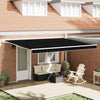 Awning Replacement Fabric Black 450 x 300 cm Canvas