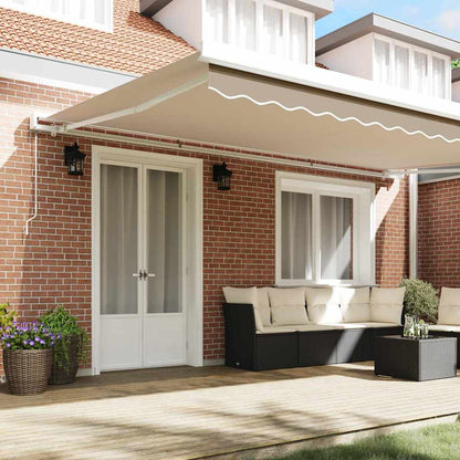 Awning Replacement Fabric Beige 5 x 3.5 m Polyester