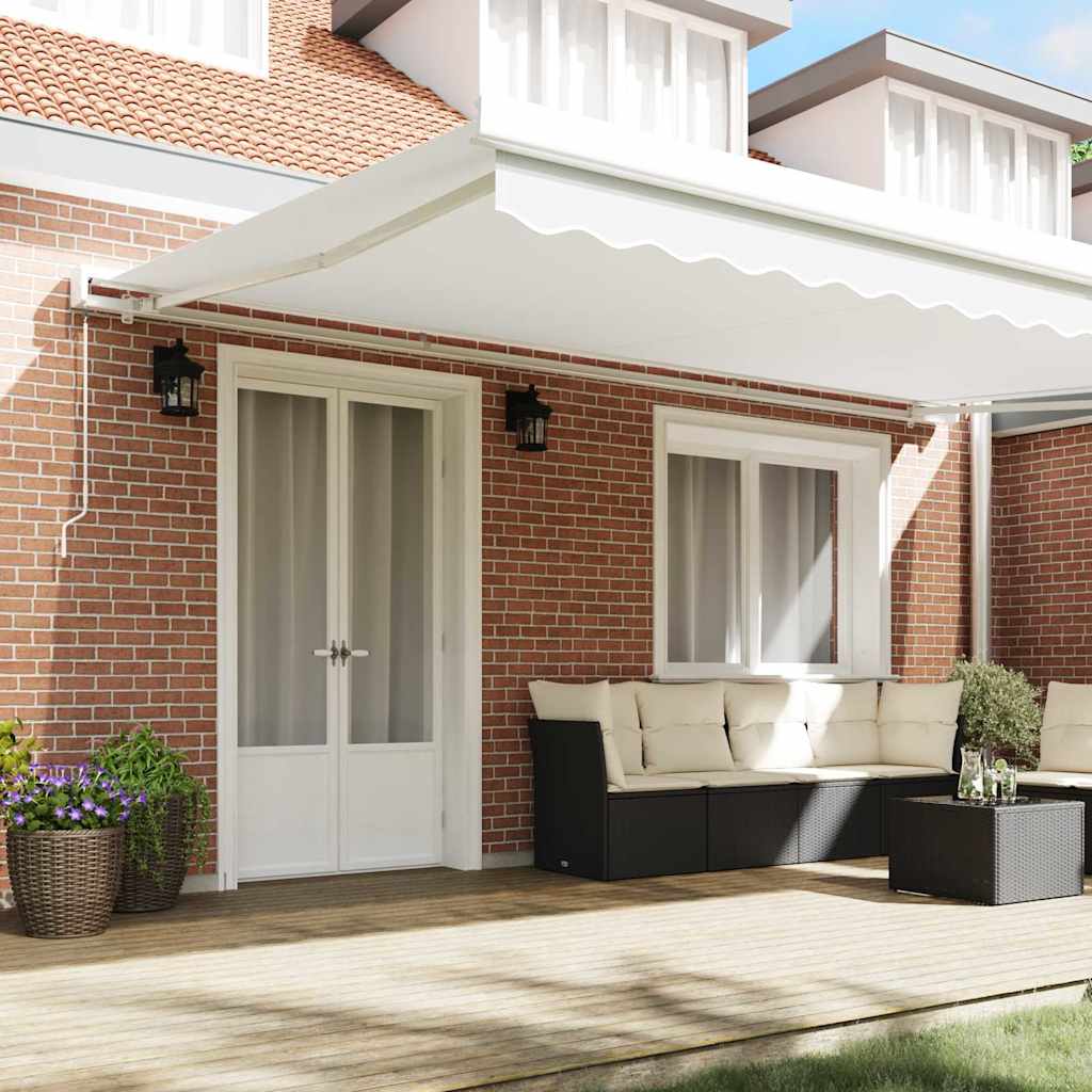 Awning Replacement Fabric White 5 x 3 m Polyester