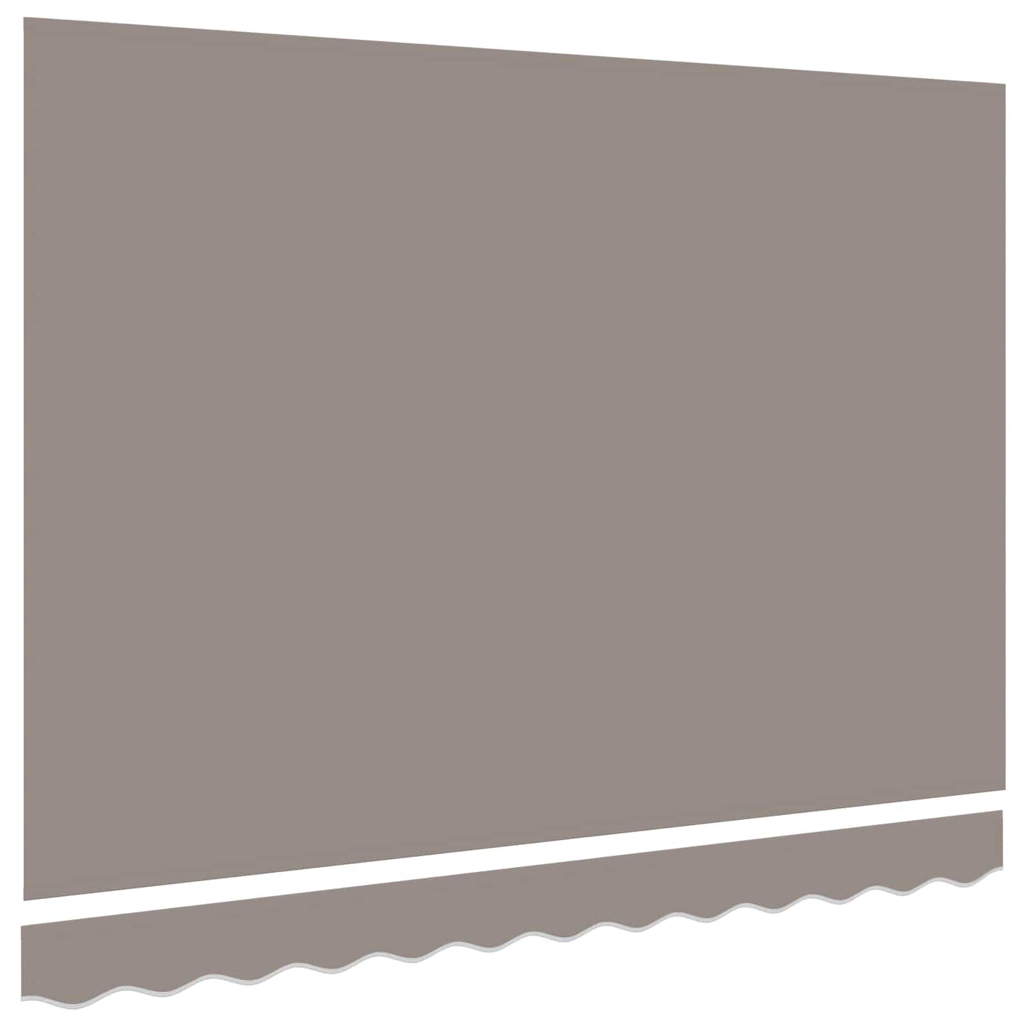 Awning Canopy Replacement for 3x2.5 m Light Grey Polyester