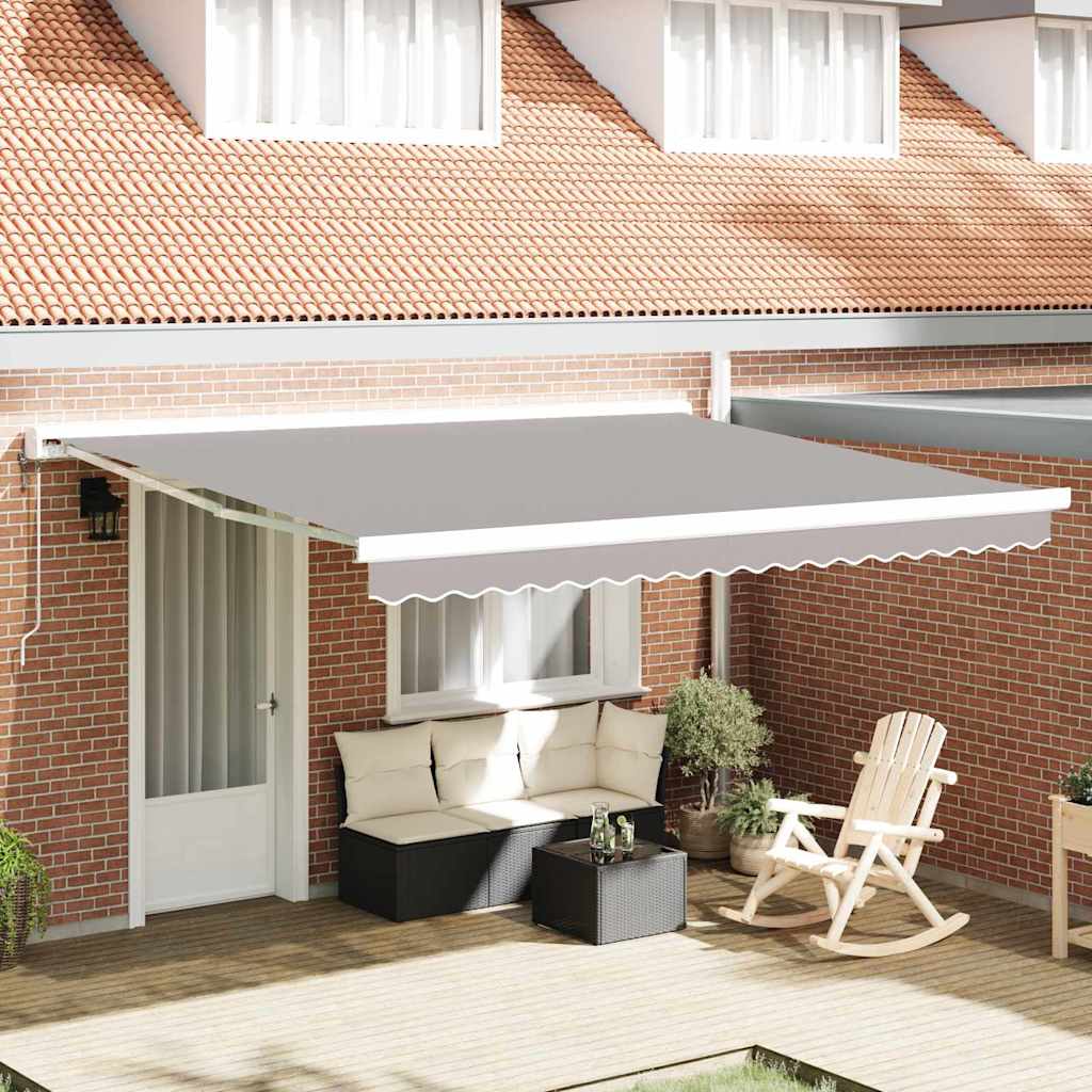 Awning Replacement Fabric Light Grey 4 x 3 m Polyester