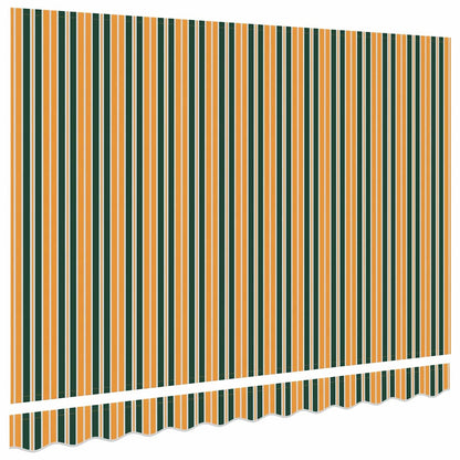 Awning Replacement Fabric Green and yellow 3 x 2.5 m Polyester