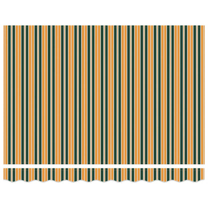 Awning Replacement Fabric Green and yellow 3 x 2.5 m Polyester