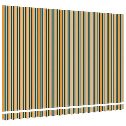 Awning Replacement Fabric Green and yellow 4.5 x 3 m Polyester