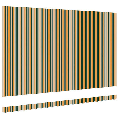 Awning Replacement Fabric Green and yellow 5 x 3 m Polyester