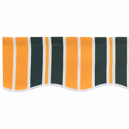 Awning Canopy Replacement for 6x3.5 m Green & Yellow Stripe