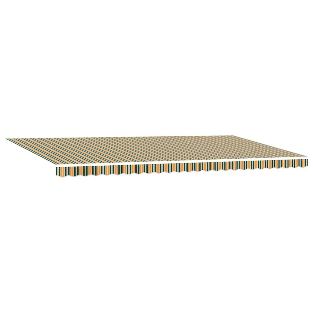 Awning Canopy Replacement for 6x3.5 m Green & Yellow Stripe