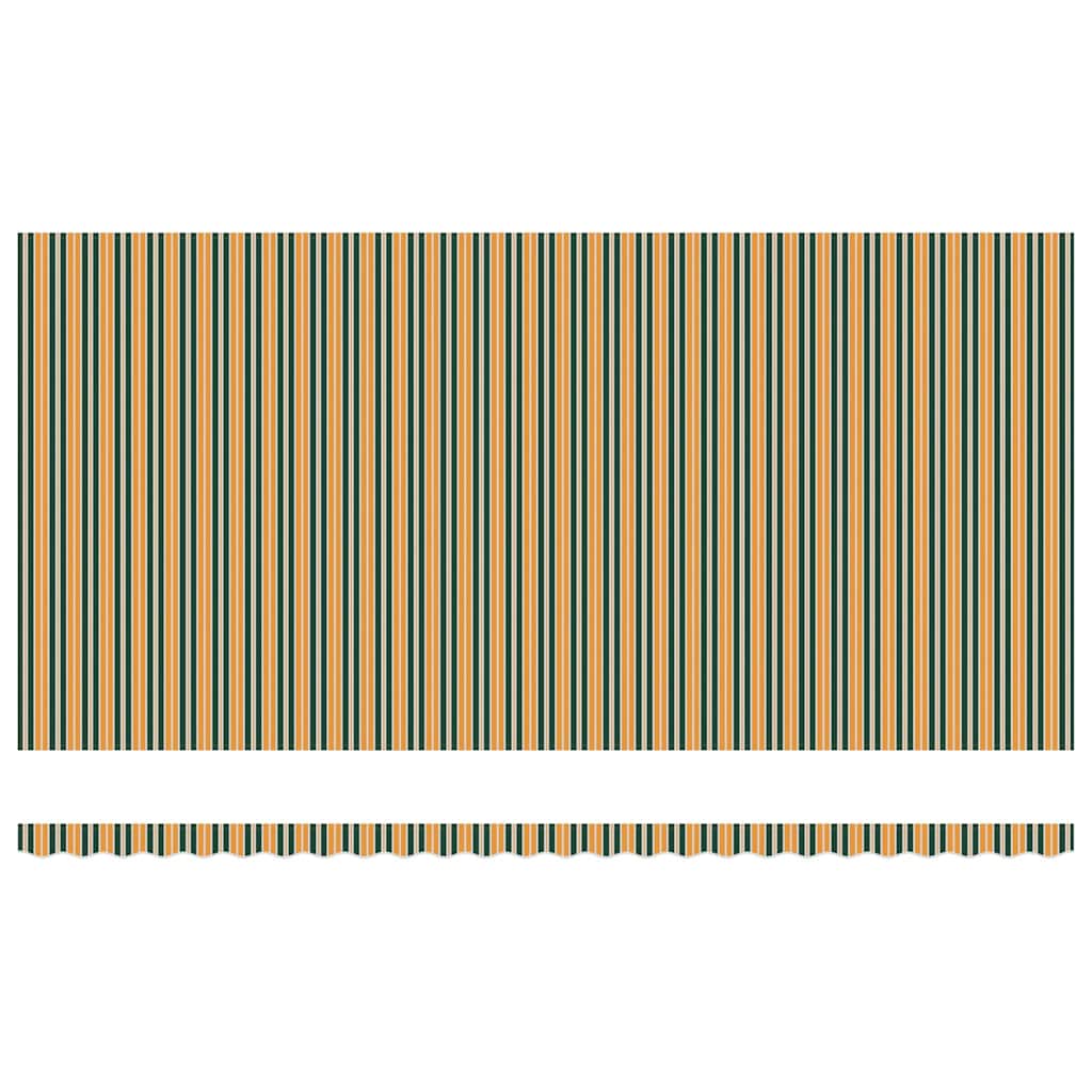 Awning Canopy Replacement for 6x3.5 m Green & Yellow Stripe