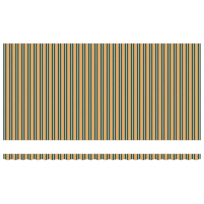 Awning Canopy Replacement for 6x3.5 m Green & Yellow Stripe
