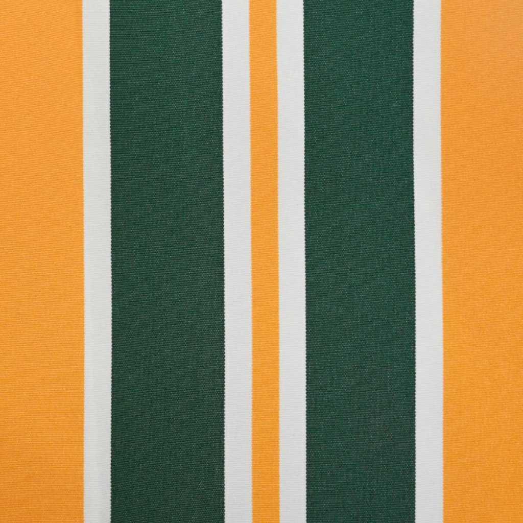 Awning Canopy Replacement for 6x3.5 m Green & Yellow Stripe