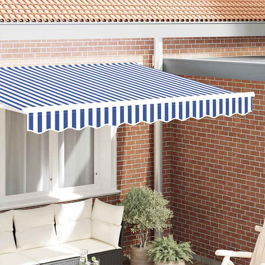 Awning Valance Replacement for 2.5 m Blue & White Stripe