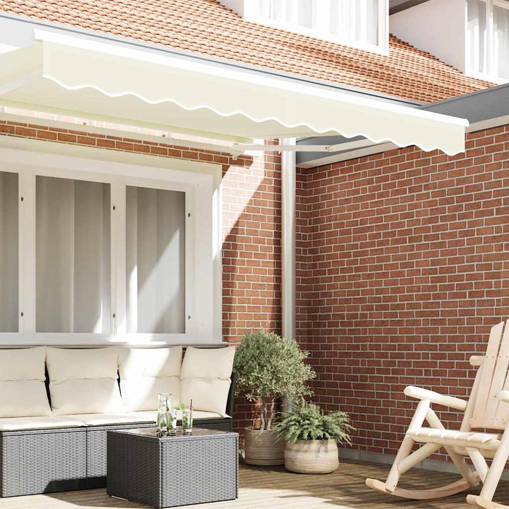 Awning Valance Replacement Cream Stripe 2.5 m Polyester