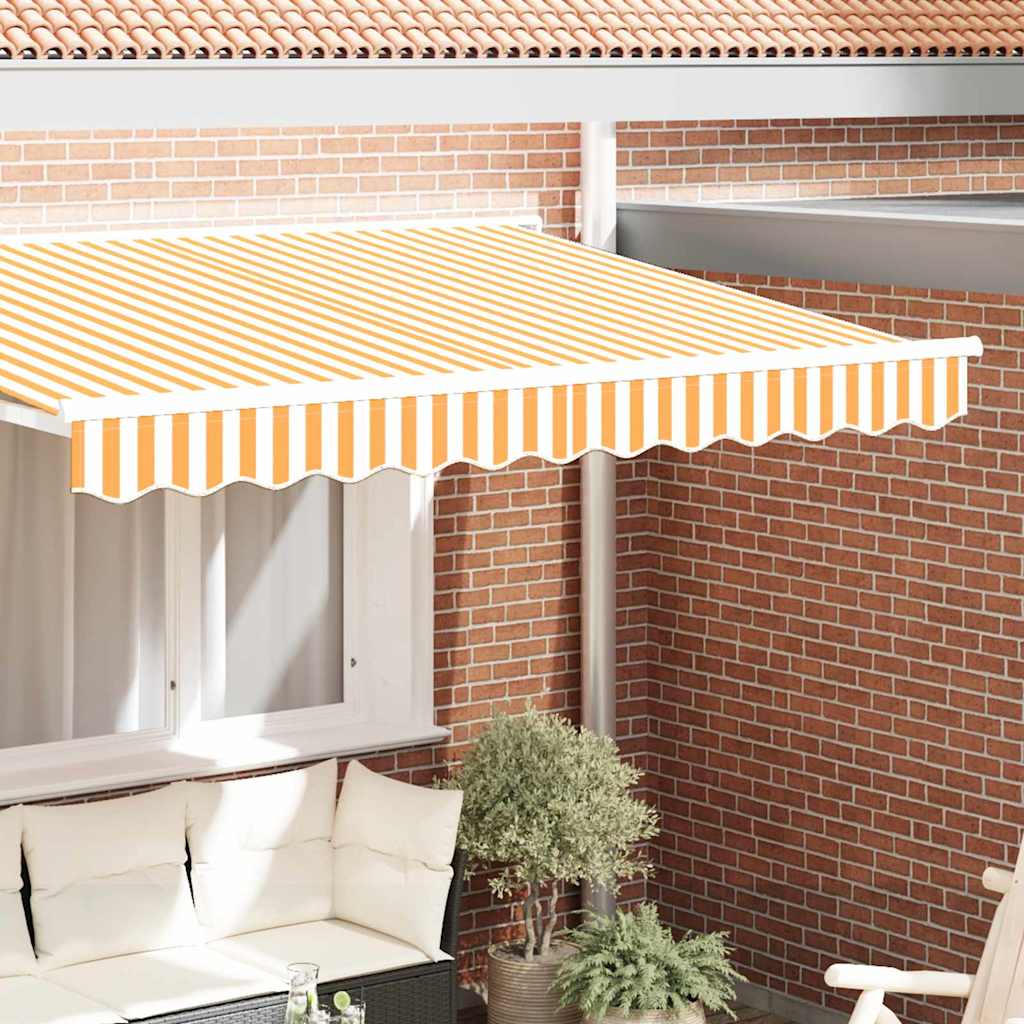 Awning Valance Replacement Yellow and White 2.5 m Polyester