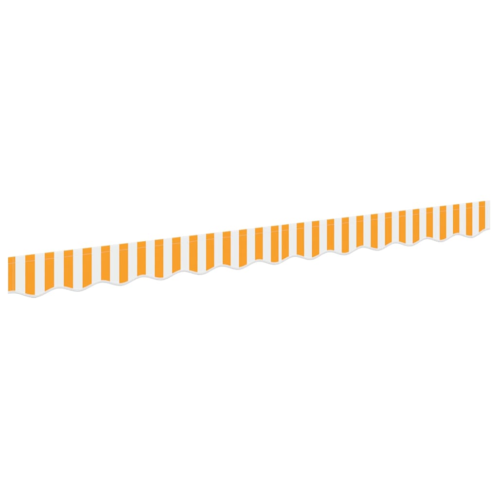 Awning Valance Replacement Yellow and White 2.5 m Polyester
