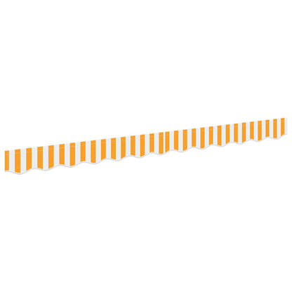 Awning Valance Replacement Yellow and White 2.5 m Polyester